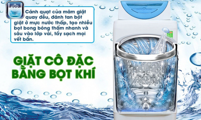 Máy giặt Toshiba AW-G920LV (WB) giặt cô đặc bằng bọt khí