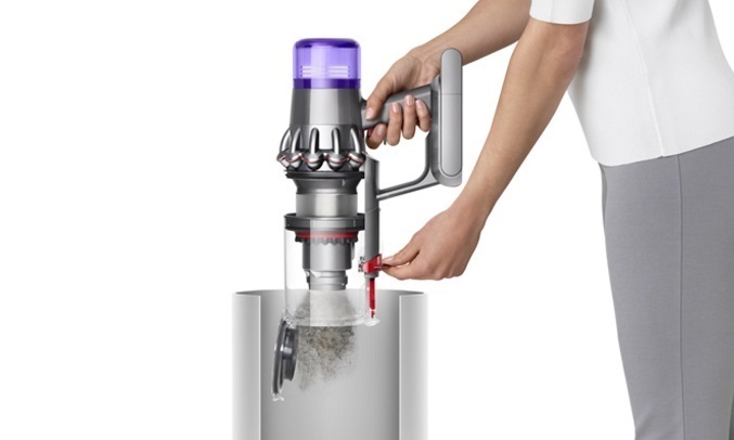 Máy hút bụi không dây Dyson SV15 V11 Absolute+ - Cơ chế nhắm bắn đổ bụi