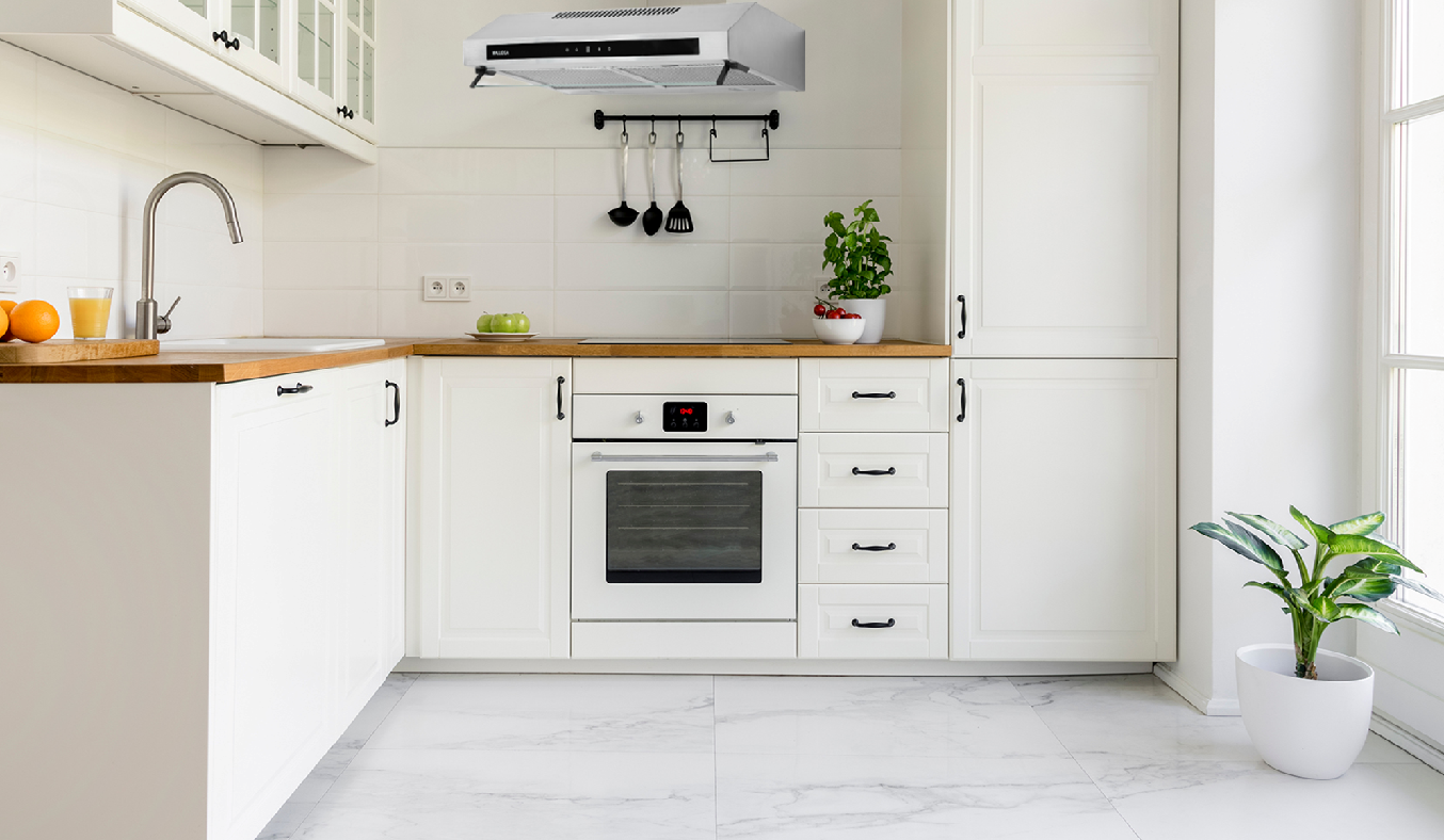 Máy hút mùi Malloca H342.7TC - Công suất hút đạt 450 m3/giờ, trả lại không khí trong lành nhanh chóng