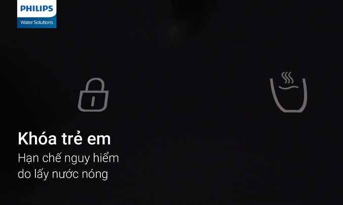 Máy lọc nước RO Philips 6 lõi ADD8980 - Khóa trẻ em