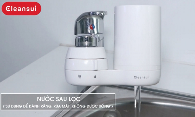 Thiết bị lọc nước tại vòi Cleansui EF401 - Cần gạt chuyển chế độ 