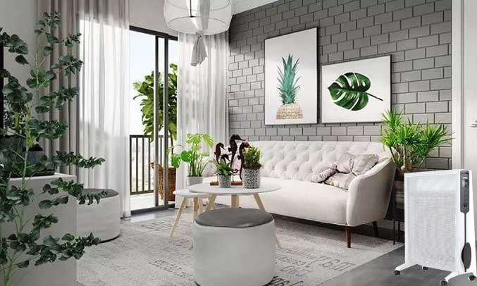 Máy sưởi có 2 chế độ sưởi giúp người dùng dễ dàng điều chỉnh nhiệt độ