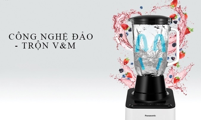 Máy xay sinh tố Panasonic MX-V310KRA - Công nghệ đảo- trộn V&M