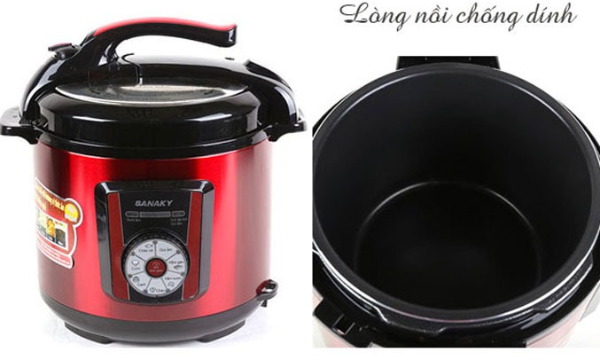 Nồi áp suất Sanaky SNK-62C khoá an toàn