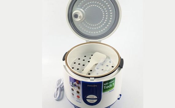 Nồi cơm điện Philips 2 lít HD3118 với thiết kế cách nhiệt tiện lợi