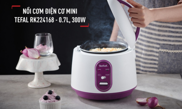 Nồi cơm điện Tefal 0.7 lít RK224168 giữ ấm