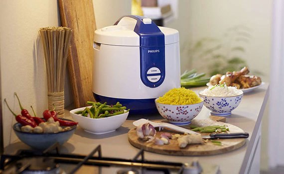 Nồi cơm điện Philips 2 lít HD3118 có kiểu dáng trẻ trung