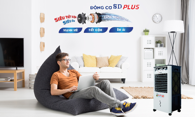 Quạt điều hòa Rapido TURBO-3000M Hoạt động êm ái