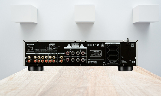 Amply Denon PMA 720AEBKE2  kết nối tiện lợi