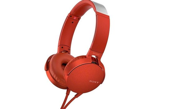 Tai nghe Sony MDRXB550APRCE màu đỏ thưởng thức âm nhạc tuyệt vời