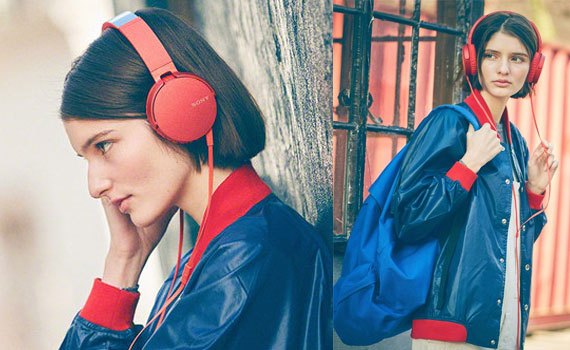 Tai nghe Sony MDRXB550APRCE màu đỏ đệm tai vừa vặn, êm ái
