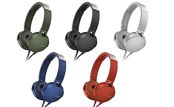 Tai nghe Sony MDRXB550APWCE màu trắng thiết kế tinh tế, gọn gàng