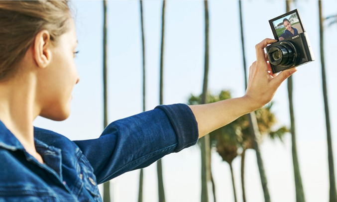 máy ảnh Sony DSC-WX500 selfie tuyệt đẹp