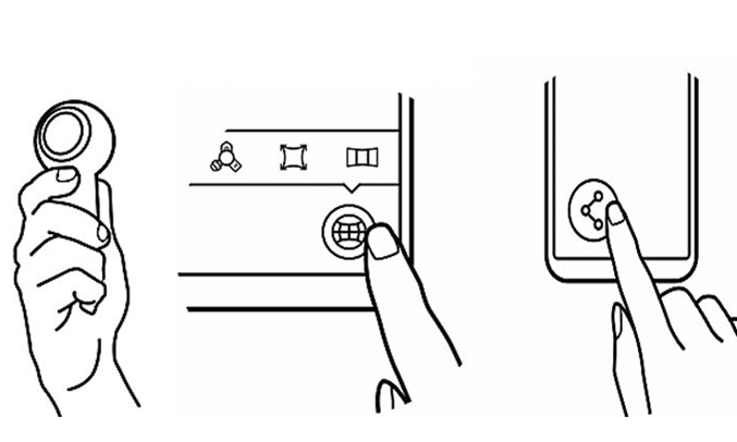 Samsung Gear 360 2017 (SM-R210) chia sẻ nhanh chóng