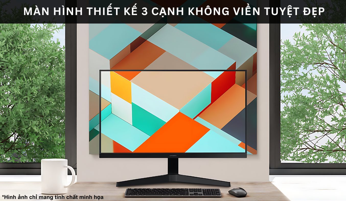 Màn hình Samsung 22 inch LS22C310EAEXXV thiết kế 3 cạnh không viền tuyệt đẹp