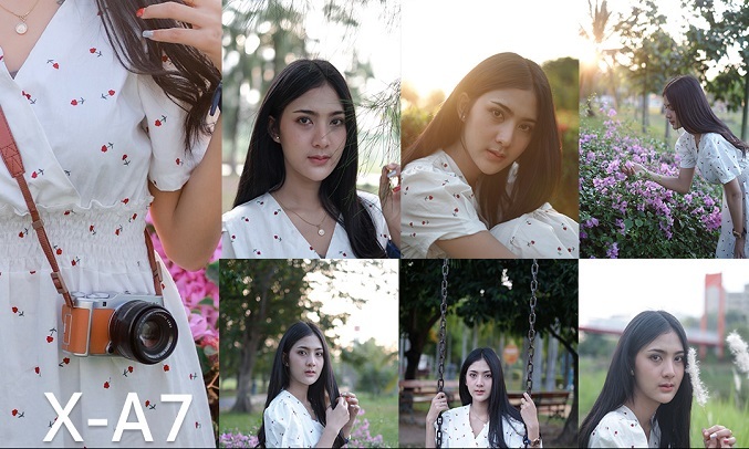 Máy ảnh Fujifilm X-A7/XC1545 bạc - Chụp ảnh chân dung 