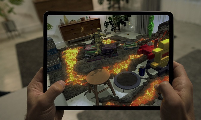 Máy tính bảng iPad Pro 11 inch WiFi 128GB Bạc (2020) - Cảm biến LiDAR 