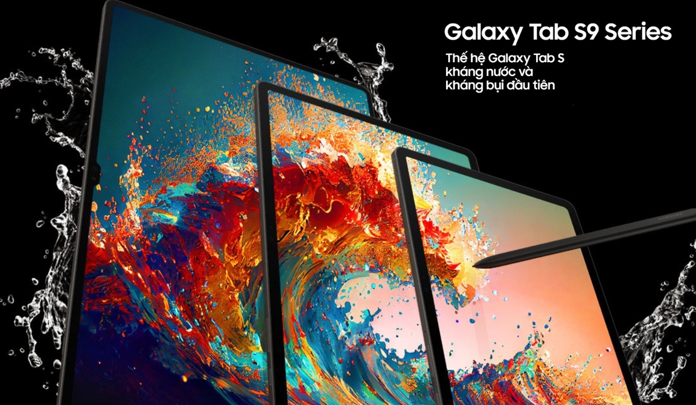Máy tính bảng Samsung Galaxy Tab S9 - Thế hệ Galaxy Tab S kháng nước và kháng bụi đầu tiên
