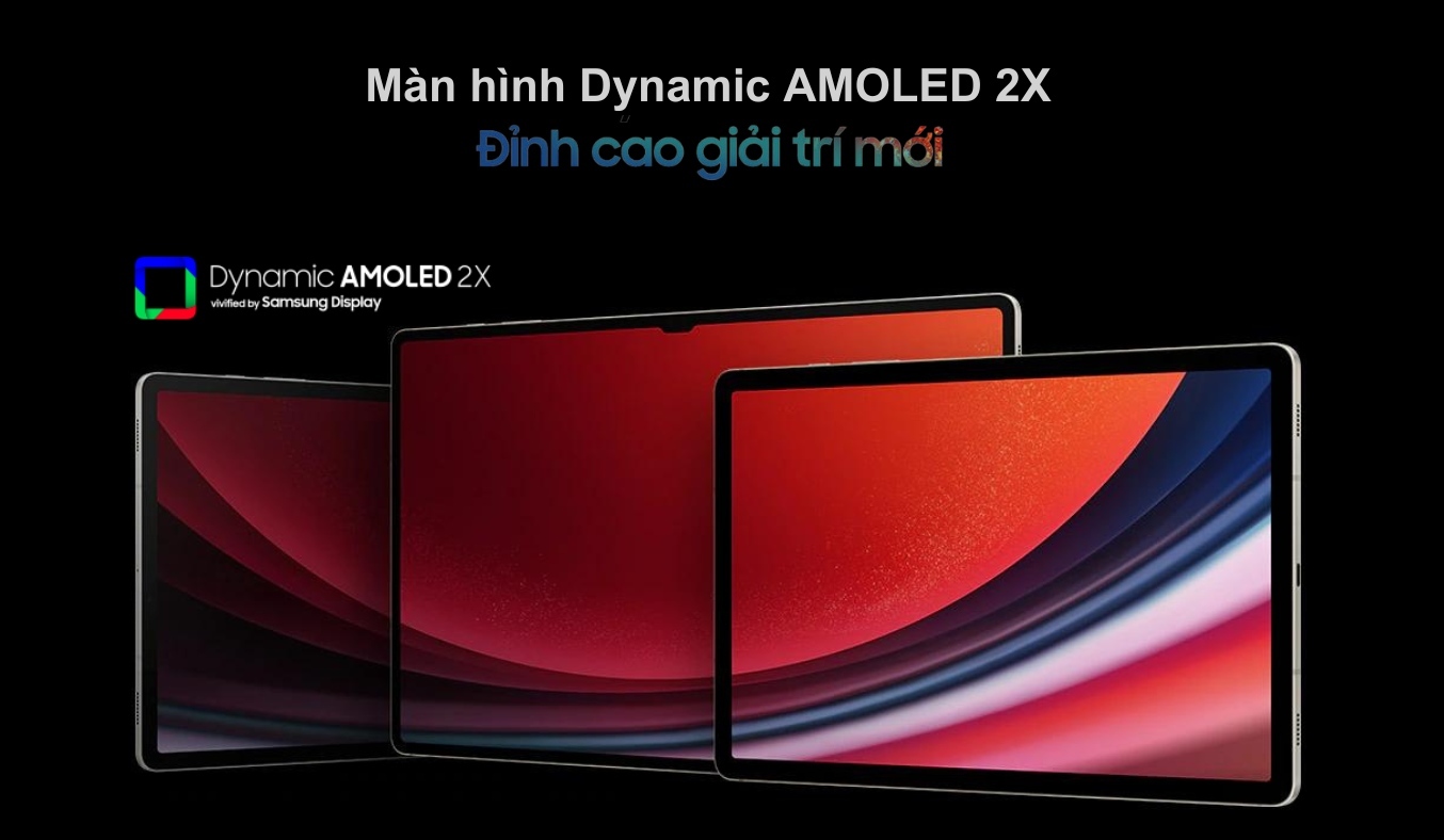 Máy tính bảng Samsung Galaxy Tab S9 - Màn hình Dynamic AMOLED 2X