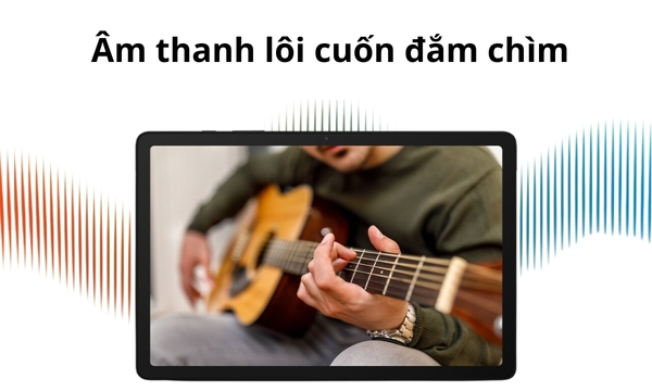 Máy tính bảng Samsung Galaxy Tab S9 FE Wifi - âm thanh to rõ