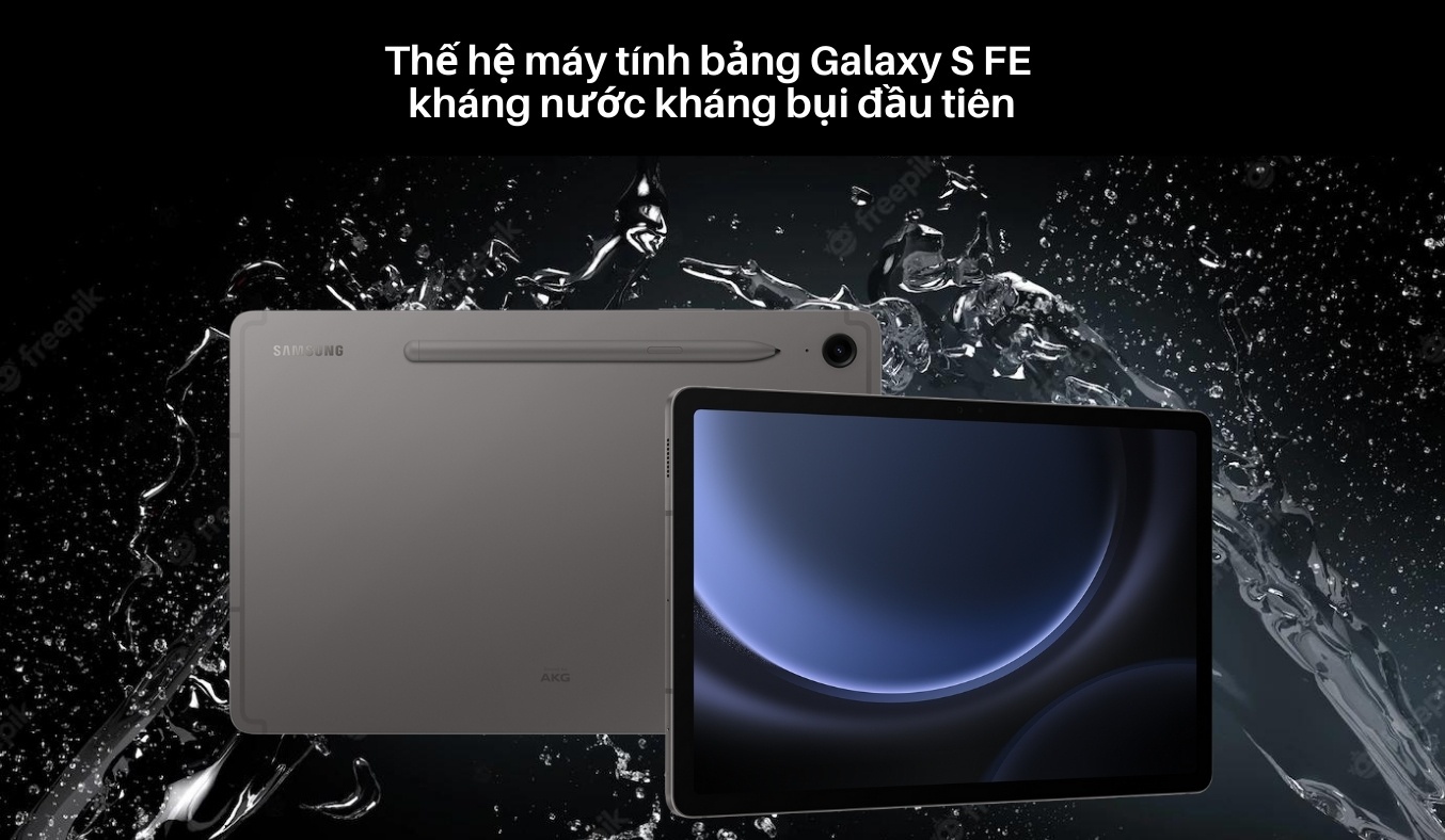 Máy tính bảng Samsung Galaxy Tab S9 FE Wifi - Thế hệ Galaxy Tab S kháng nước và kháng bụi