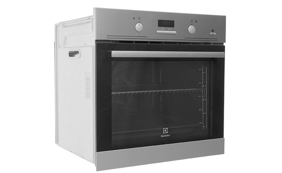 Lò nướng âm Electrolux EOB3434BOX cửa lò làm bằng kính cường lực trong suốt, dễ quan sát