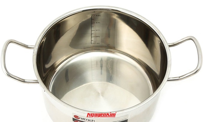 Nồi inox Elmich Luxor 304 24cm 5 lớp