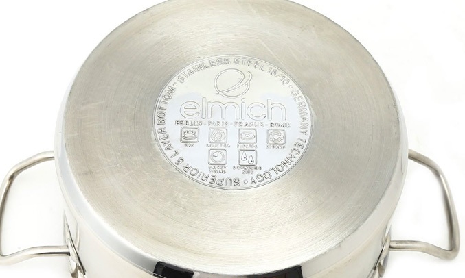 Nồi inox Elmich Luxor 304 24cm hiện đại
