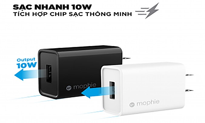 Củ sạc 2A Mophie Đen 409905052