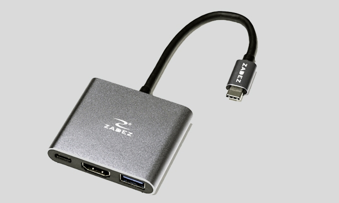 Bộ chuyển đổi Type-C Hub 3 in 1 Zadez ZAH-513 - Thiết kế nhỏ gọn
