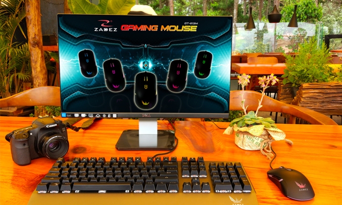 Chuột Gaming có dây Zadez G-153M Đen - 9 phím chức năng tiện lợi