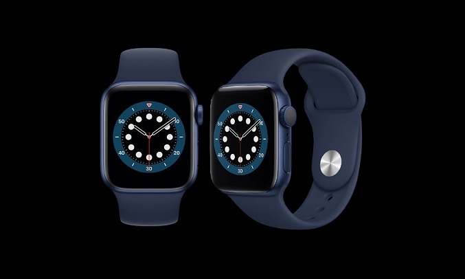 Apple Watch S6 GPS 44mm Vỏ nhôm Dây cao su Xanh - Màn hình retina luôn hiển thị