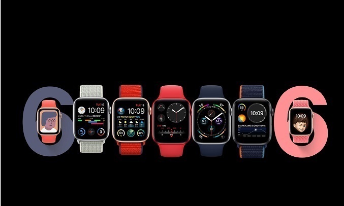 Apple Watch S6 GPS 44mm Vỏ nhôm Dây cao su Xanh - Thay đổi giao diện