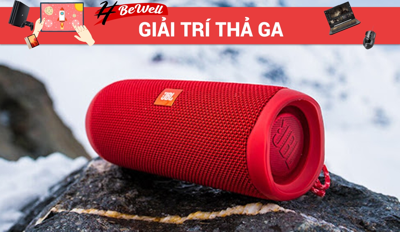 Loa Bluetooth JBL FLIP5BLK Đen - Thiết kế