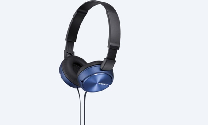 Tai nghe Sony MDR-ZX310AP Xanh Dương - Thiết kế vòng tròn đồng tâm mới lạ