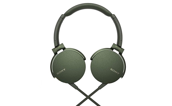 Tai nghe Sony MDRXB550APGCE xanh rêu âm thanh sống động