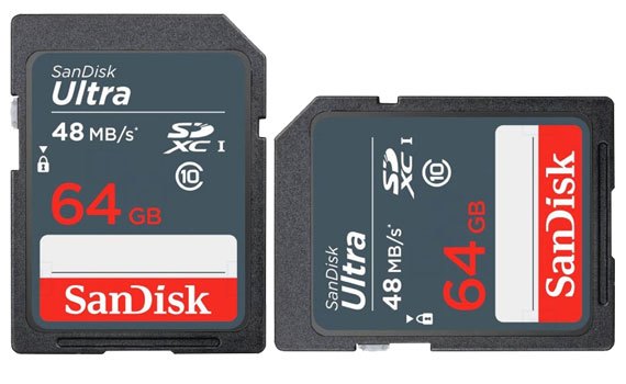 Thẻ nhớ Sandisk 64GB SDXC Ultra C10 thiết kế nhỏ gọn