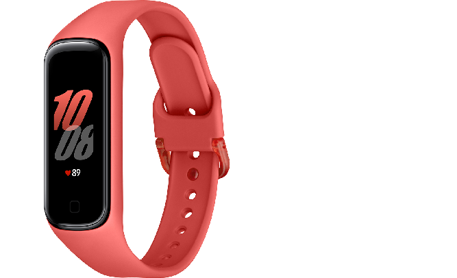 Vòng đeo tay SamSung Galaxy Fit 2 Đỏ - Màn hình AMOLED