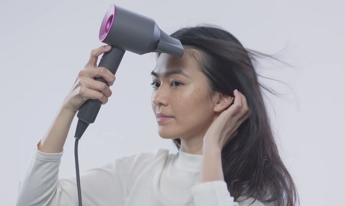 Máy sấy tóc Dyson HD03 Đen/Xám Bạc - Đầu sấy suôn