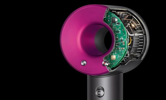 Máy sấy tóc Dyson HD03 Đen/Xám Bạc - Kiểm soát nhiệt thông minh