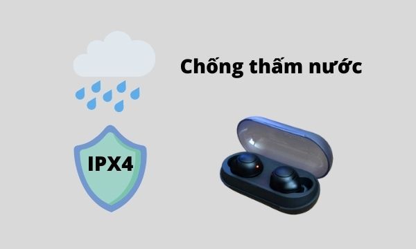 Tai nghe True Wireless Sony WF-C500 Đen chống thấm nước