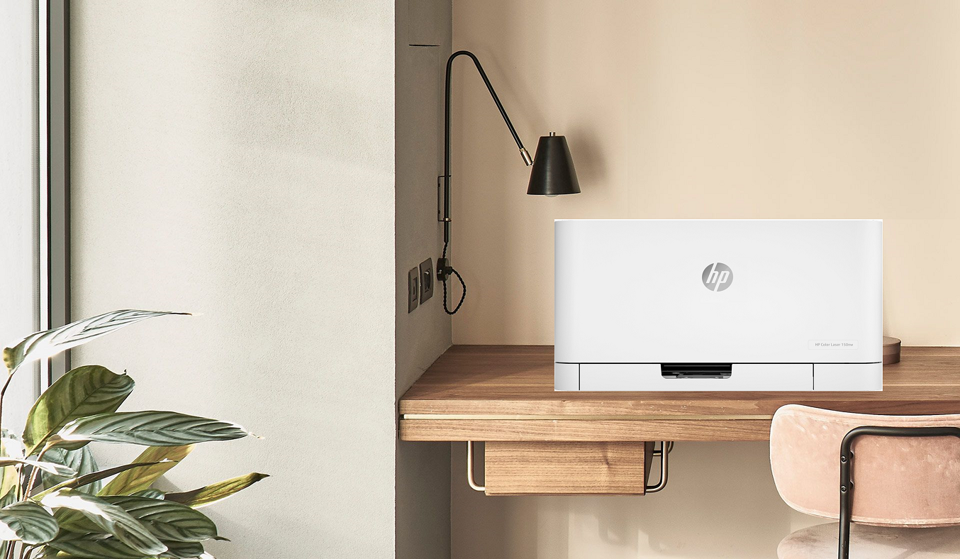 Máy in màu HP Color Laser 150nw 4ZB95A - Thiết kế nhỏ gọn, đơn giản