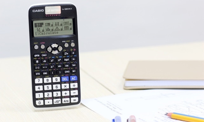 Máy tính Casio FX580VN X (TL) màu xám đen hiển thị 10+2