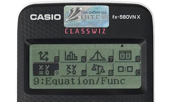 Máy tính Casio FX580VN X (TL) màu xám đen phát lại nhiều lần
