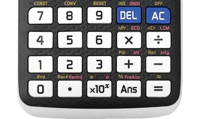 Máy tính Casio FX580VN X (TL) màu xám đen bàn phím chắc chắn