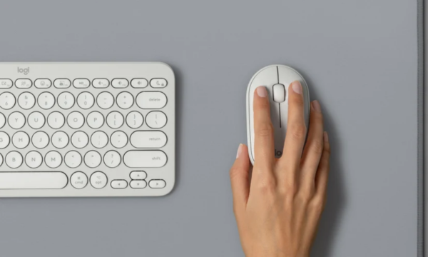 Chuột không dây Logitech Pebble Mouse 2 M350s Trắng chất liệu