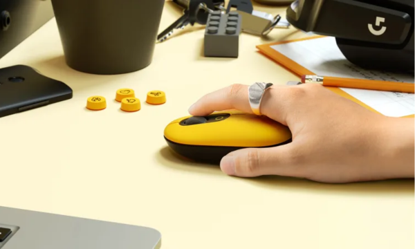 Chuột không dây Logitech POP Vàng
