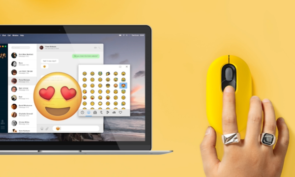 Chuột không dây Logitech POP Emoji Vàng