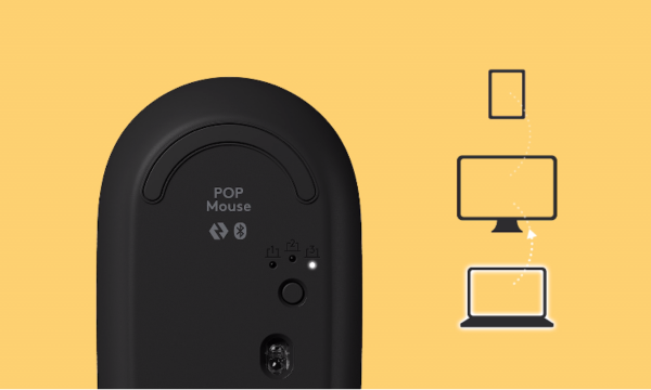 Chuột không dây Logitech POP Màu vàng