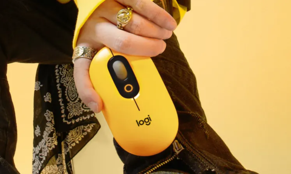 Chuột không dây Logitech POP màu vàng đen